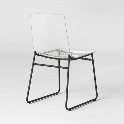  2pk Laurel Acrylic Dining Chairs With Metal Legs - Threshold™