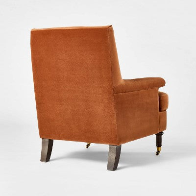  Mercer Rolled Upholstered Armchair With Casters - Threshold™ Designed With Studio McGee