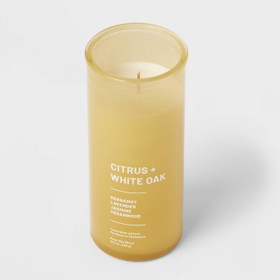  Wellness Jar Citrus And White Oak Candle Yellow - Threshold™