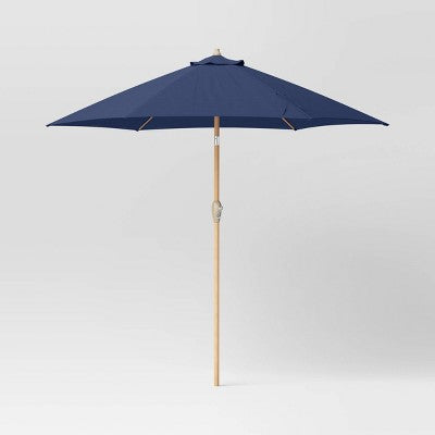  9'x9' Market Patio Umbrella - Light Wood Pole - Threshold™