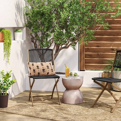  Persian Rectangular Flat Woven Outdoor Area Rug Beige - Threshold™