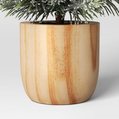  Artificial Plant Snowy Tree In Wood Pot - Threshold™
