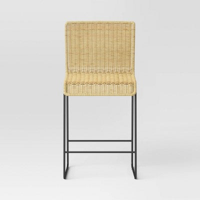 Chapin Modern Woven Counter Height Barstool With Metal Legs - Threshold™