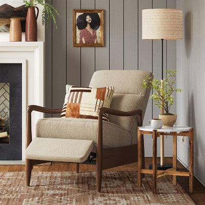  Dusk Mid-Century Wooden Arm Recliner - Threshold™