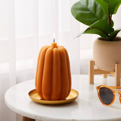  5.5" Pumpkin Wax Figural - Threshold™