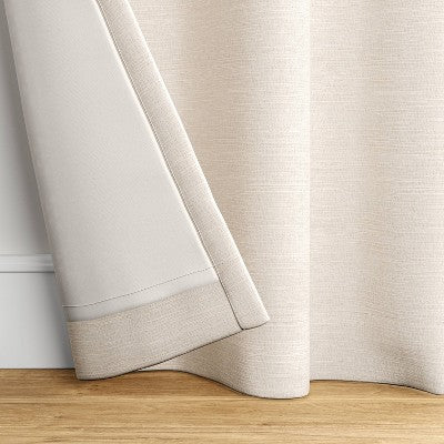  1pc Blackout Textural Overlay Window Curtain Panel - Threshold™