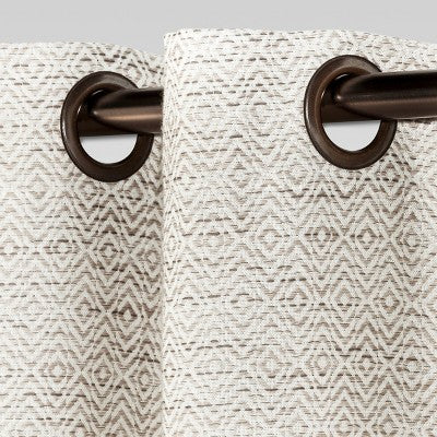 1pc Light Filtering Diamond Weave Window Curtain Panel - Threshold™
