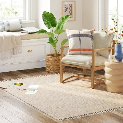  Handloom Woven Area Rug Natural/Ivory - Threshold™