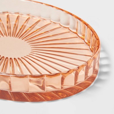  Colored Glass Bath Tray Pink - Threshold™
