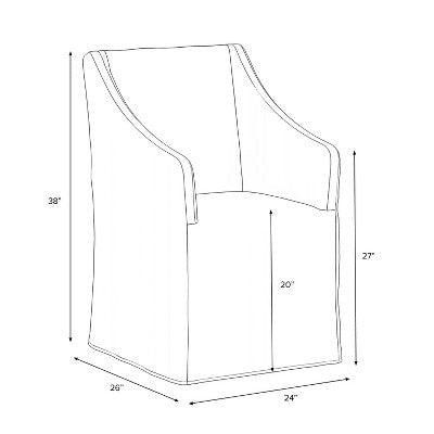  Sloped Arm Slipcovered Dining Chair - Threshold™