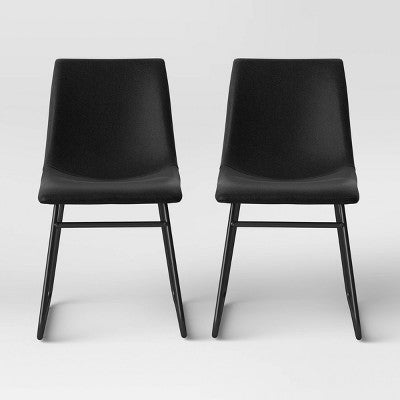  2pk Bowden Faux Leather Dining Chairs - Threshold™