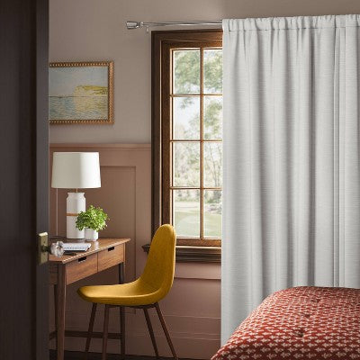  Blackout Henna Window Curtain Panel White - Threshold™