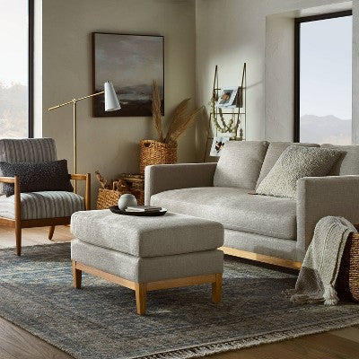  Woodland Hills Wood Base Sofa Light Gray - Threshold™ Designed With Studio McGee