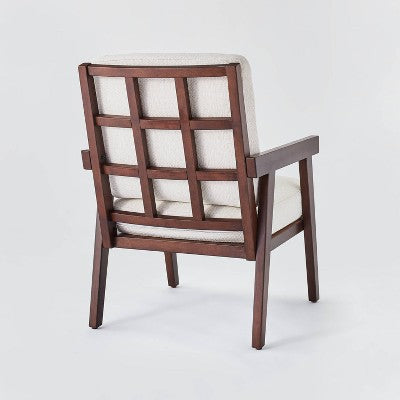  Grantsville Wood Frame Accent Chair With Grid Back - Threshold™ Designed With Studio McGee