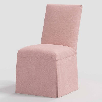  Samy Skirted Slipcover Dining Chair In Linen - Threshold™