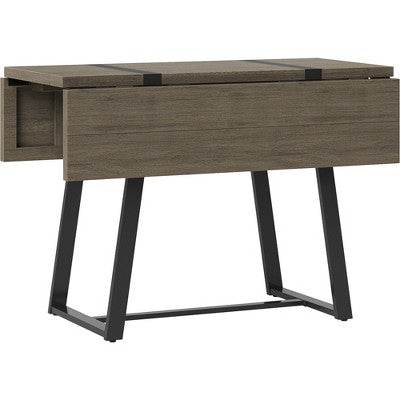  Brimfield Metal Base Extendable Dining Table Brown - Threshold™