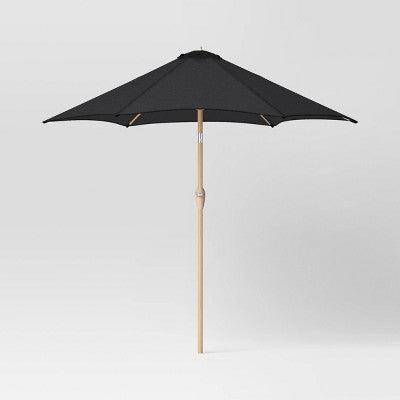  9'x9' Market Patio Umbrella - Light Wood Pole - Threshold™