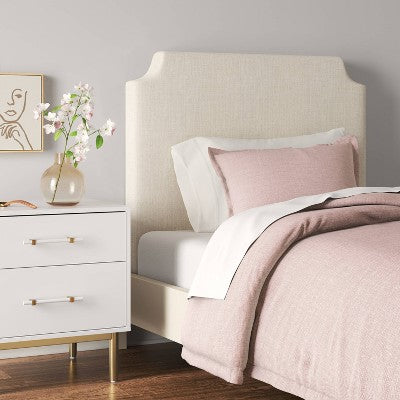  Twin Molly Notched Stick-on-the-Wall Dorm Headboard USB - Threshold™