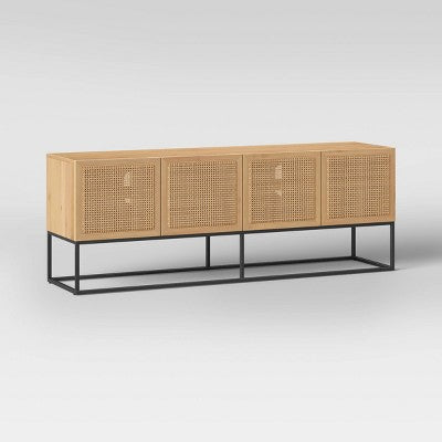  Belmar Woven TV Stand For TVs Up To 60" Natural - Threshold™