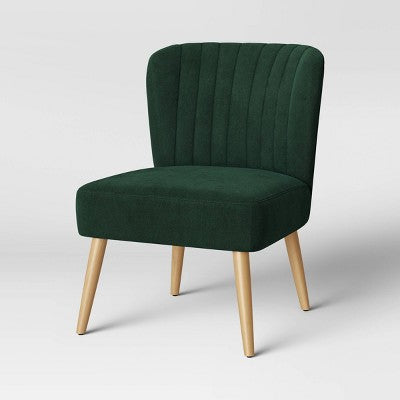  Chelidon Velvet Slipper Chair Green - Threshold™