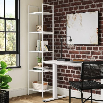  Loring Manual Height Adjustable Standing Desk White - Threshold™