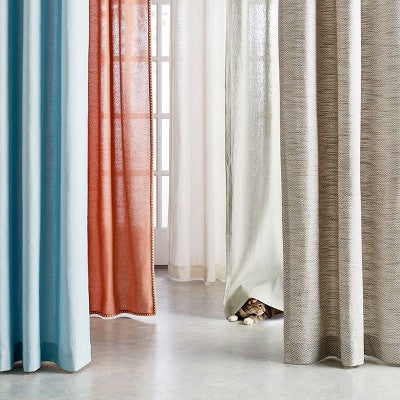  1pc Light Filtering Diamond Weave Window Curtain Panel - Threshold™
