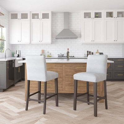  30" Velvet Parsons Barstool Wood - Threshold™