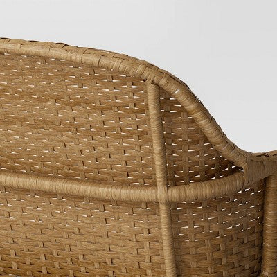  Lenwood Steel Outdoor Patio Garden Bench Brown - Threshold™ Designed With Studio McGee