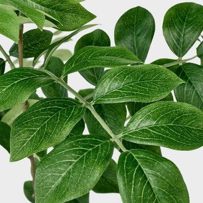  Artificial Pterocarpus Leaf Tree - Threshold™ Designed With Studio McGee: Indoor Polyester Faux Plant, No Assembly Required