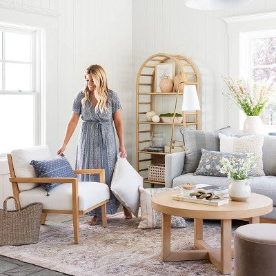  72" Holladay Curved Wooden Bookcase - Threshold™ Designed With Studio McGee
