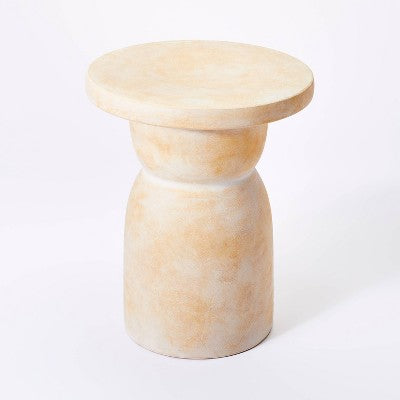  Montebello Shaped Ceramic Accent Table Light Brown - Threshold™ Designed With Studio McGee