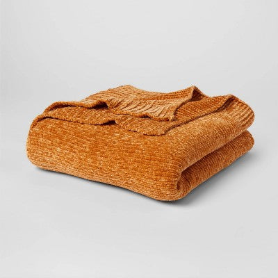  60"x80" Velvet Chenille Bed Throw - Threshold™