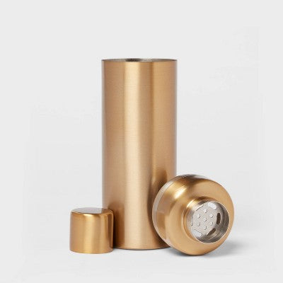  Metal Cocktail Shaker Gold - Threshold™: Stainless Steel, 25oz Capacity, Lacquered Finish, Barware Accessory