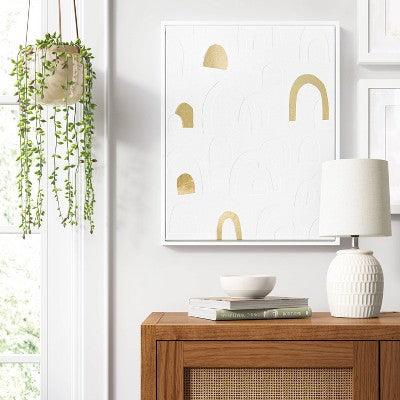  16" X 20" Rainbow Framed Wall Canvas Gold - Threshold™