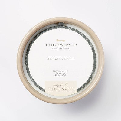  20oz Ceramic Masala Rose Candle Pink - Threshold™ Designed With Studio McGee