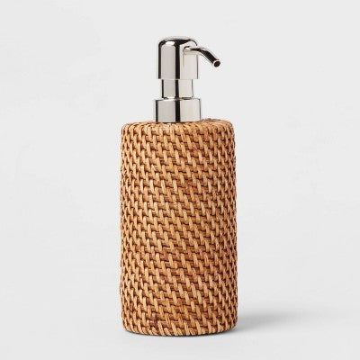  Rattan Soap Pump Light Brown - Threshold™