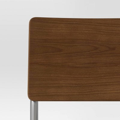  Cecilton Chrome Cantilever Counter Height Barstool Cream Boucle - Threshold™