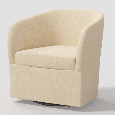 Rhea Swivel Chair In Linen - Threshold™