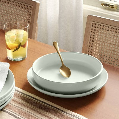  Stoneware Avesta Pasta Bowl Light Green - Threshold™