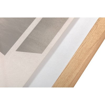  16" X 20" Color Block Abstract Glass Framed Wall Art Print Light Navy - Threshold™ Designed With Studio McGee