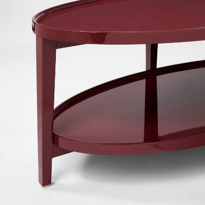  Coffee Table Lacquer Finish Dark Red - Threshold™ Designed With Studio McGee