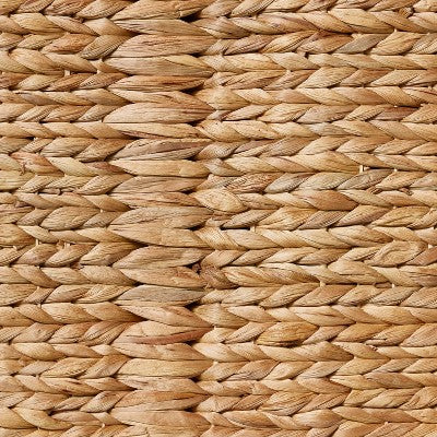  Natural Woven Storage Bench - Threshold™ Designed With Studio McGee: Metal Frame, Fish Scale Pattern, No Assembly Required
