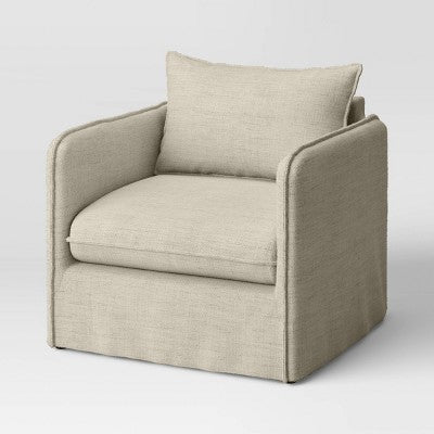  Berea Slouchy Lounge Chair With French Seams - Threshold™