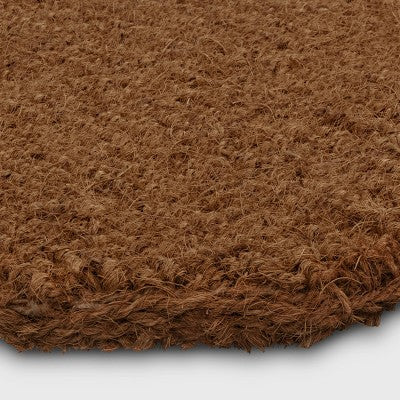  1'6"x2'6" Octagon Frame Coir Doormat Black - Threshold™ Designed With Studio McGee™
