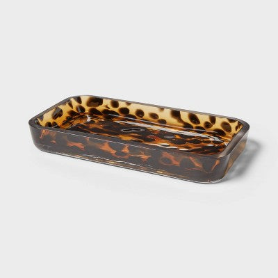  Colored Glass Tortoise Bath Tray - Threshold™