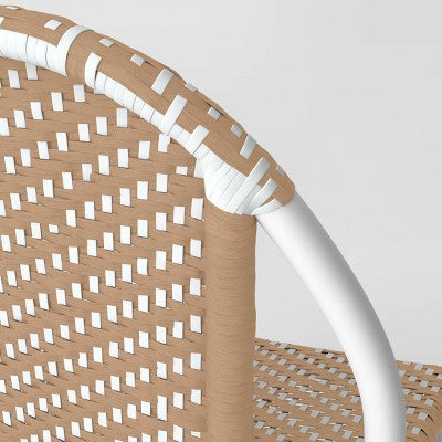  Suffield Wicker Patio Bench With Back - Threshold™