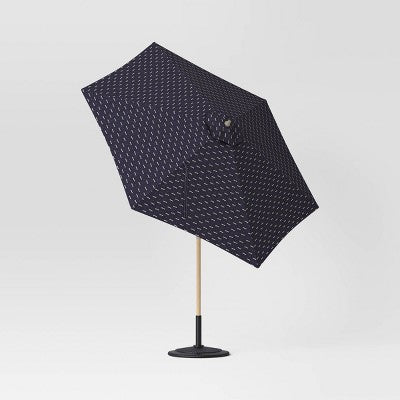  9'x9' Arete Market Patio Umbrella Navy - Threshold™
