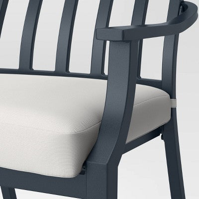 Fairmont 2pk Stationary Patio Dining Chairs, Outdoor Furniture - Linen - Threshold™