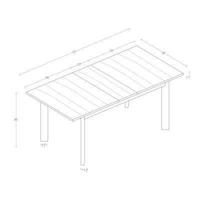  Bombelli Modern Extendable Dining Table Black - Threshold™