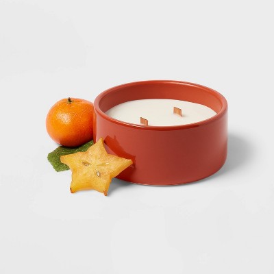  8oz 2-Wick Island Starfruit And Nectarine Candle Orange - Threshold™